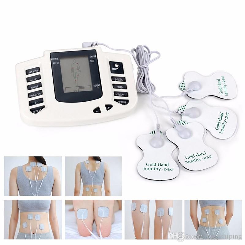 1pc Estimulador Muscular Electrónico, Masajeador De Micro-pulso De Doble  Canal Para Acupuntura Y Relajación De Todo El Cuerpo, Masajeador De Terapia  F