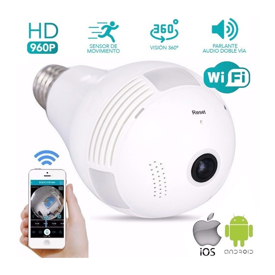 Cámara WiFi micro espía FULL HD con IR LED + detección de movimiento