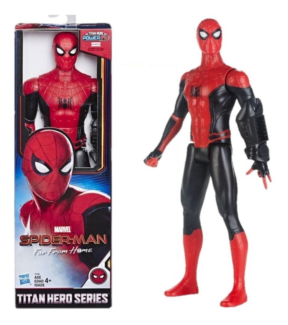 Figura Spiderman From Home Marvel 30Cm Original Titan Hero Series Original Hasbro