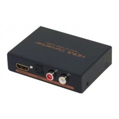 CONVERSOR HDMI A HDMI + AUDIO SEPARA AUDIO JACK RCA 4K 2K 1080P EXTRACTOR AUDIO