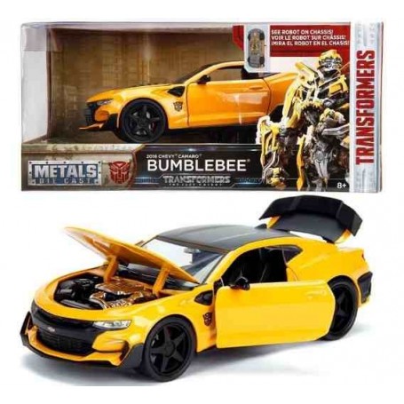 TRANSFORMER BUMBLEBEE METALICO COLECCIÓN 1:24 METALS DIE CAST