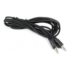 Cable De Audio Auxiliar Con Microfono Miniplug 3.5 M A Miniplug 3.5 M 1Mts  Para Auricular