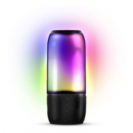 PARLANTE BLUETOOTH NOVIK LIGHTSHOW PORTATIL LUCES MULTICOLOR DOS PARLANTES 4W