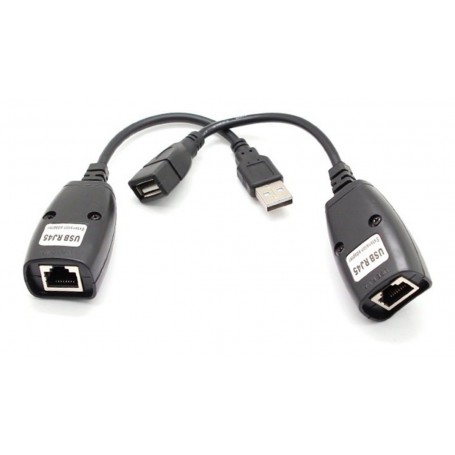 ALARGUE EXTENSOR USB POR RJ45 HASTA 45 METROS NS-CAEXUS45