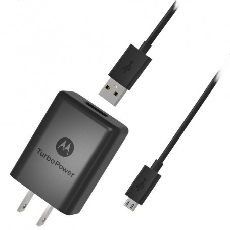 CARGADOR MOTOROLA TURBO POWER 30 + CABLE MICRO USB CHARGER QUALCOMM 30W 3A