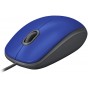 MOUSE CON CABLE LOGITECH M110 SILENT BLUE