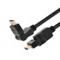 CABLE HDMI XTECH 1.8MTS CABEZA GIRATORIA REFORZADO CALIDAD PREMIUM CABLE DE VIDEO PIVOTEANTE 180 GRADOS XTC-606