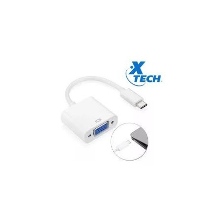 Cable Conversor Type C a Vga Hembra Xtc-550 Adaptador Xtech