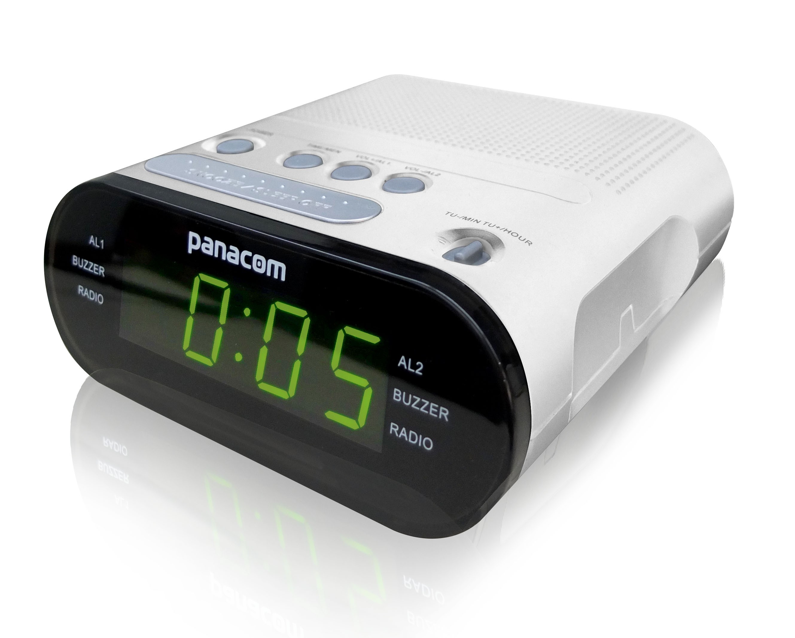 Radio Reloj Despertador FM Pantalla LCD Philco®
