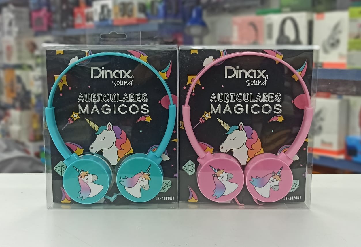 Auriculares Mágicos De Unicornios Con Cable Para Niños Dinax