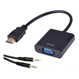 Conversor Noga Hdmi A Vga Con Audio Adaptador De Video