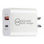 Cargador Celular Dual Type C + Usb 20W Carga Rapida Incluye Cable Type C