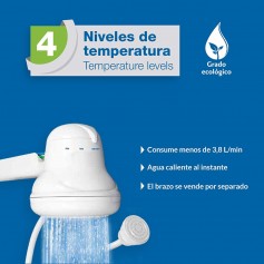 Ducha Calefón Eléctrico 4 Temperaturas