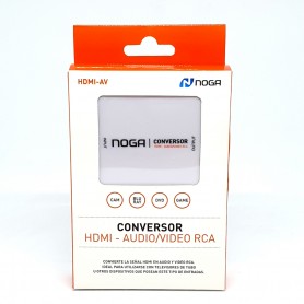 ADAPTADOR CONVERSOR HDMI A RCA AV AUDIO VIDEO TV PC NOGA