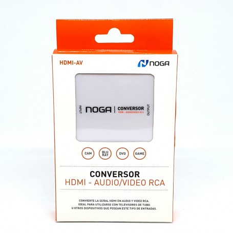 ADAPTADOR CONVERSOR HDMI A RCA AV AUDIO VIDEO TV PC NOGA