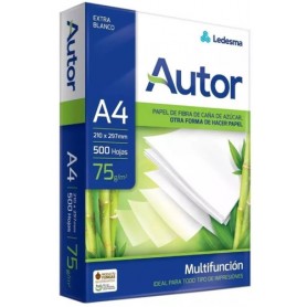 Resma A4 75Gr Autor 500 Hojas