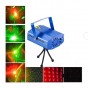 LASER PROYECTOR DE LUZ MULTIPUNTOS ROJO VERDE C/ LECTOR MP3 PARLANTE Y REMOTO 2EN1