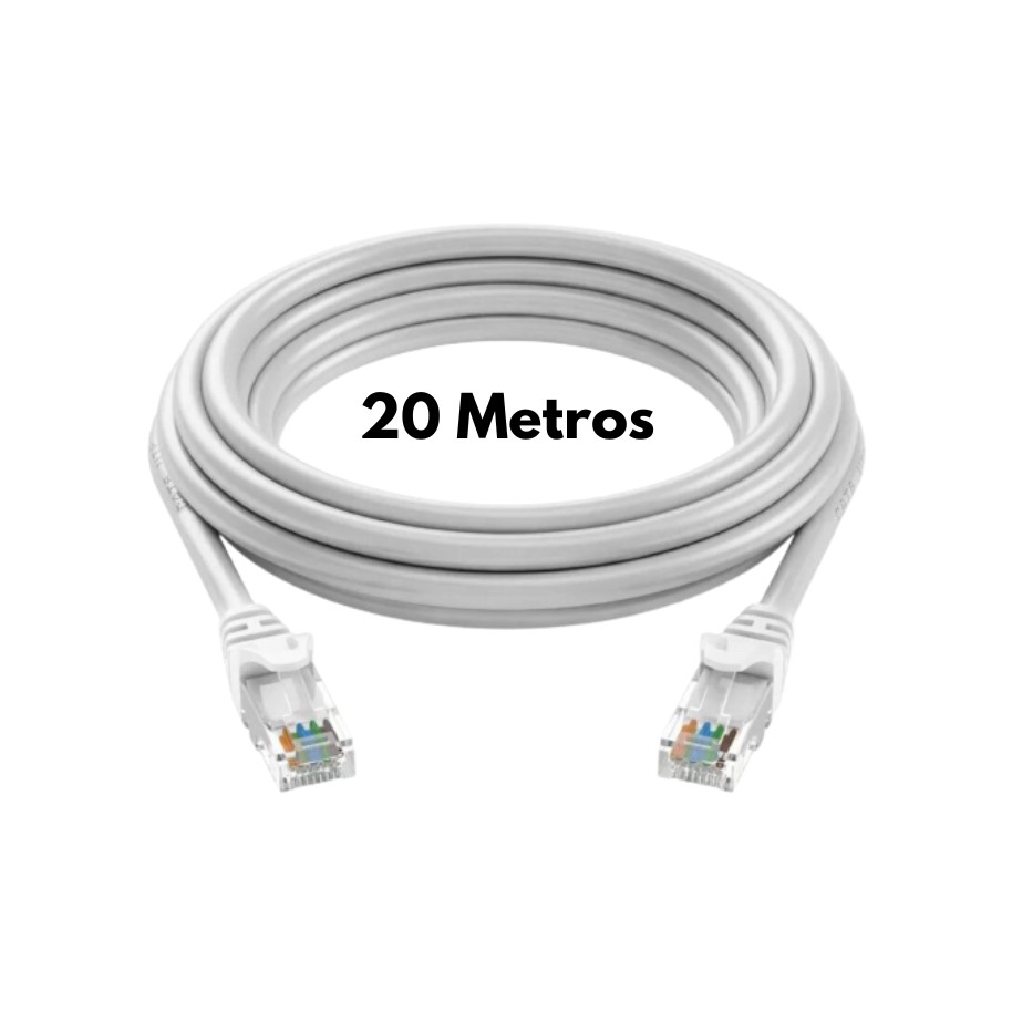 Cable Red 20 Metros Cat5 Utp Rj45 Ethernet Internet
