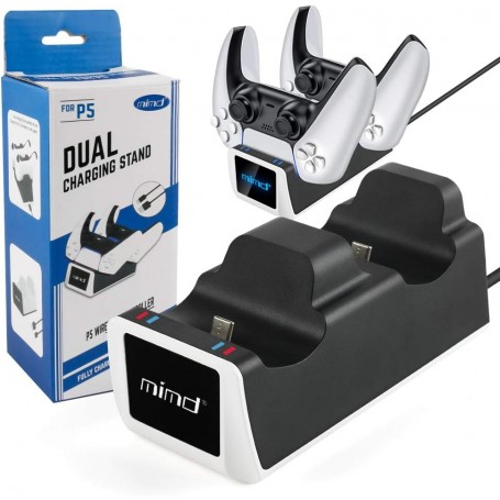 Base De Carga Para Joystick De Ps5 Mind Usb-C Snd-470z