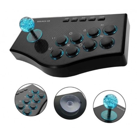 JOYSTICK ARCADE 5 EN 1 ANDROID PC SMART TV PS2 PS3 NJP308 SEISA