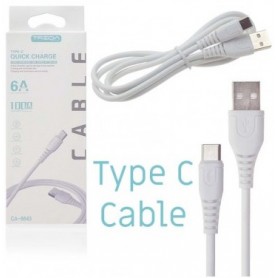Cargador Ibek Cabezal USB USB-C Tipo-C 20w 6.1A Con Cable USB-C A USB-C  IB-612