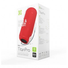 Klip Xtreme Parlante Bluetooth Titan Pro Rojo 16w Tws Ipx7 Kbs-300b