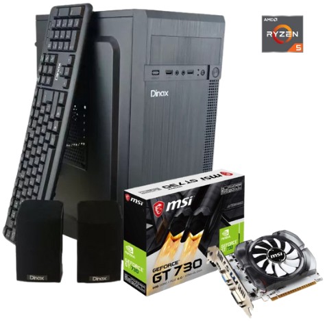 Pc Armada Amd Ryzen 5 3600 8GB Ram SSD 240GB Placa De Video Msi