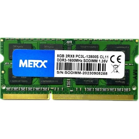 Memoria RAM Sodimm DDR3 8GB 1600MHz Merx