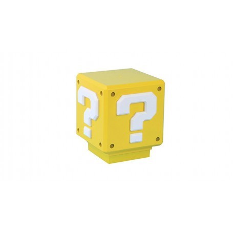 Lampara Velador Led Super Mario Question Block Bloque A Pilas