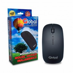 Mouse Inalambrico Global M100BLACKWS 1600dpi