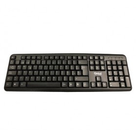 Teclado Con Cable USB Global K103BKUSB 108 Teclas