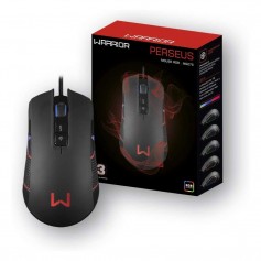 Mouse Gamer RGB Con Cable Mallado USB Multilaser Warrior Perseus MO275 4000dpi Ambidiestro