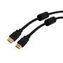 Cable Hdmi De 1.5mts Dorado V2.0 Con Filtros 4K 60Fps 2160P Nisuta Ns-Cahdmif