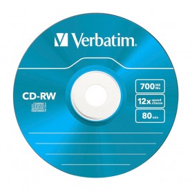 CD Virgen Verbatim Regrabable CD-RW 12x