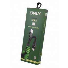 Cable De Carga & Datos USB-C Tipo-C Type-C Only Hulk Mallado