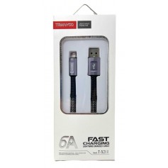 Cable De Carga & Datos Lightning Tranyoo T-X21 I Mallado Reforzado Cable Resistente