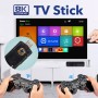 Consola Retro Game Stick HDMI Con Android Tv 64gb 8K 2 Joysticks y Juegos RS-110