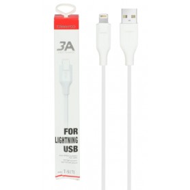 Cable De Carga y Datos Lightning A Usb 1mt 3a Tranyoo T-S17i