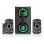 Parlante Para PC 2.1 Noga Vanguard RGB 40W Madera Bluetooth 5.0