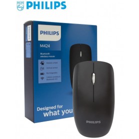 Mouse Inalambrico 2.4GHz + Bluetooth Philips M424 Ergonomico