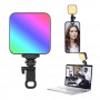 Luz Led Calida Fria Rgb Clip Recargable Fotografia Celular AY-83