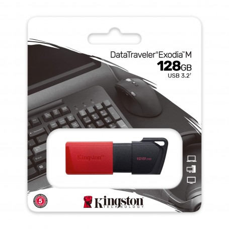 Pen Drive 128Gb Kingston Usb 3.2 DataTraveler Exodia M