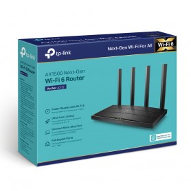 Router Wifi Tp-Link Archer Ax12 Ax1500 Dual Band Wifi 6 4 Lan 2.4Ghz 300Mbps 5Ghz 1500Mbps Gigabit