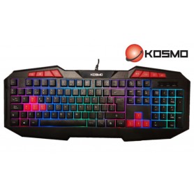 Teclado Con Cable USB De Membrana RGB Gamer Kosmo KOS-KD620