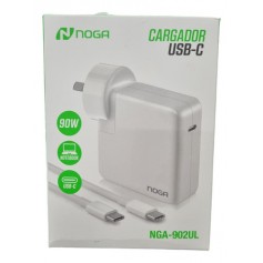 Cargador Notebook Celular Universal Noga Nga-902ul Usb-C Type-C Tipo-C 90W Apple Magsafe