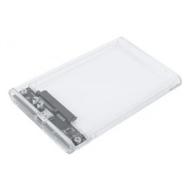 Carry Disk Case Estuche Para Discos Rigidos SSD Transparente USB 2.0 Mini USB