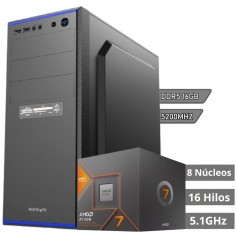 PC Armada AMD Ryzen 7 8700G AM5 Con Video Radeon™ 780M 5.1Hz DDR5 16GB SSD M.2 512GB Mother A620M H