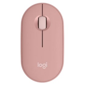 Mouse Inalambrico Logitech M350S Pebble Mouse 2 Pc Mac Usb Bluetooth Rosa