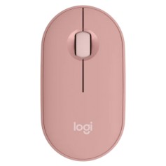 Mouse Inalambrico Logitech M350S Pebble Mouse 2 Pc Mac Usb Bluetooth Rosa