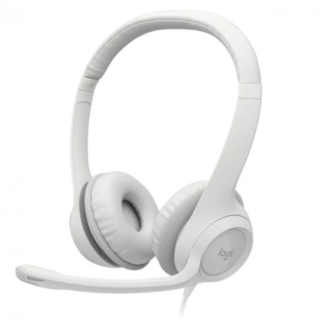 Auricular Logitech H390 Usb Con Microfono Blanco